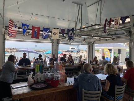 Lunch at Hidden Beach Bar in Marblehead